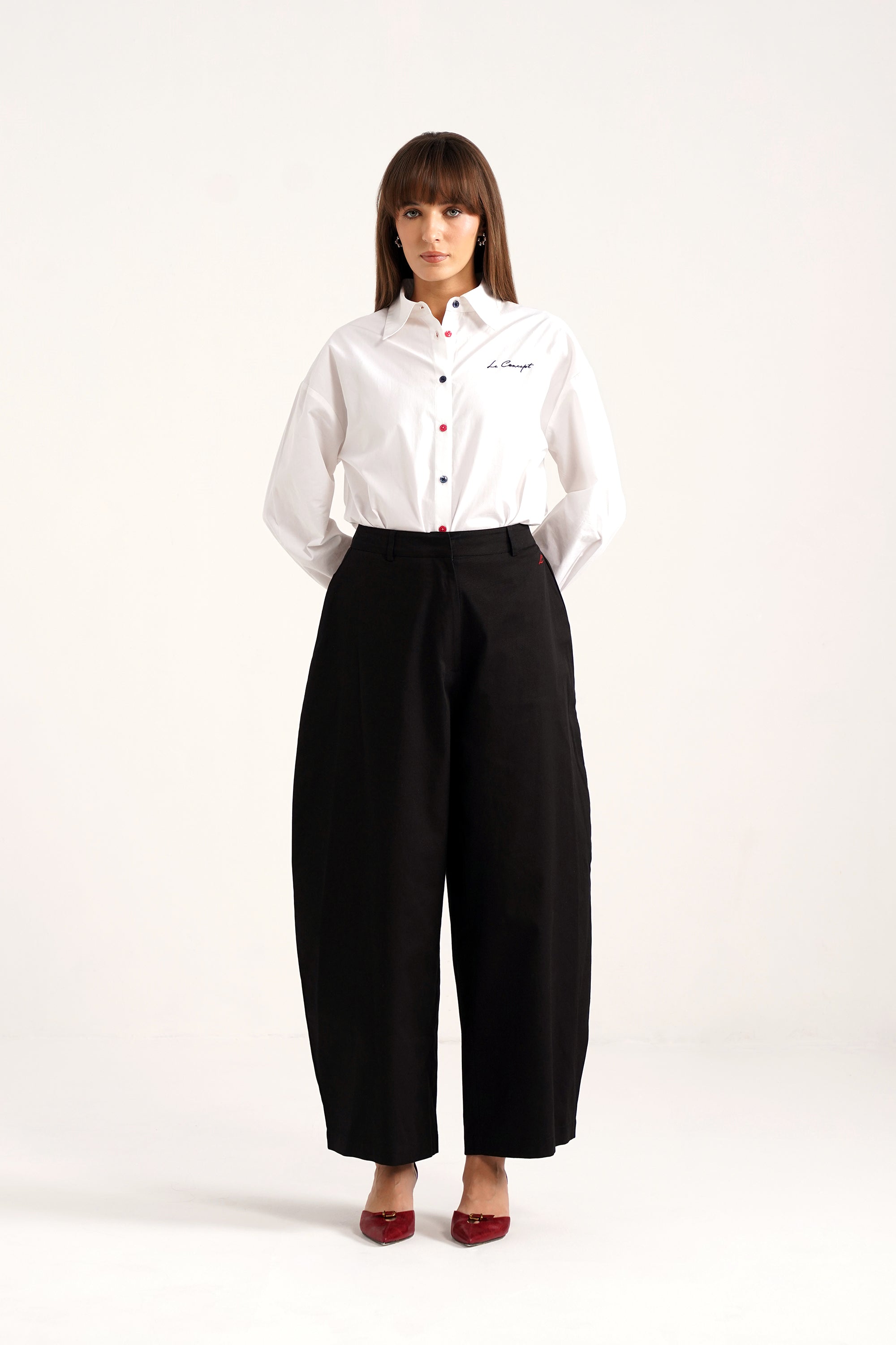 BARREY Balck Cotton Pants 2.0