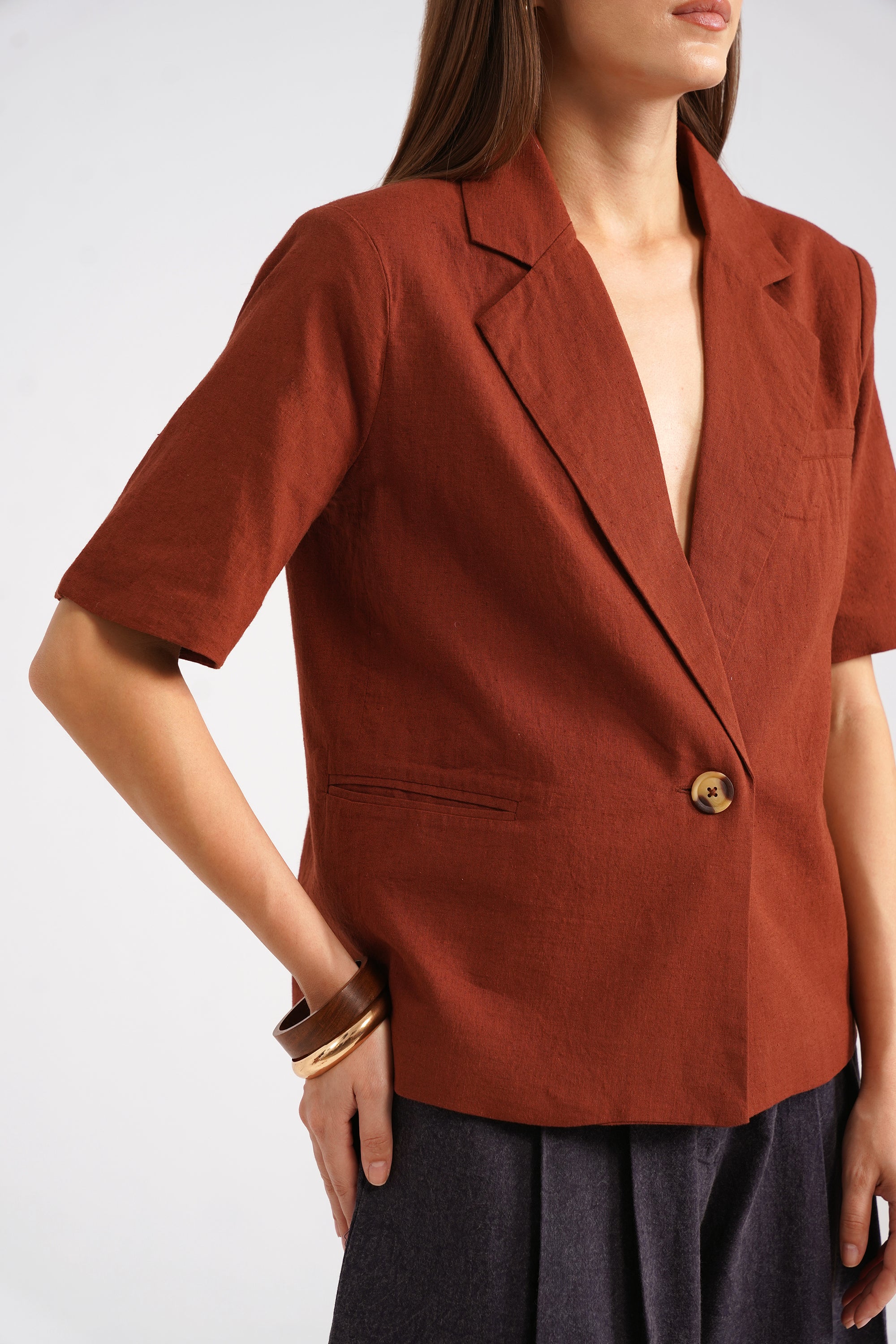Suzi Relaxed Linen Jacket