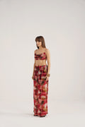 Hannah Lucid Printed Georgette Cowl Top