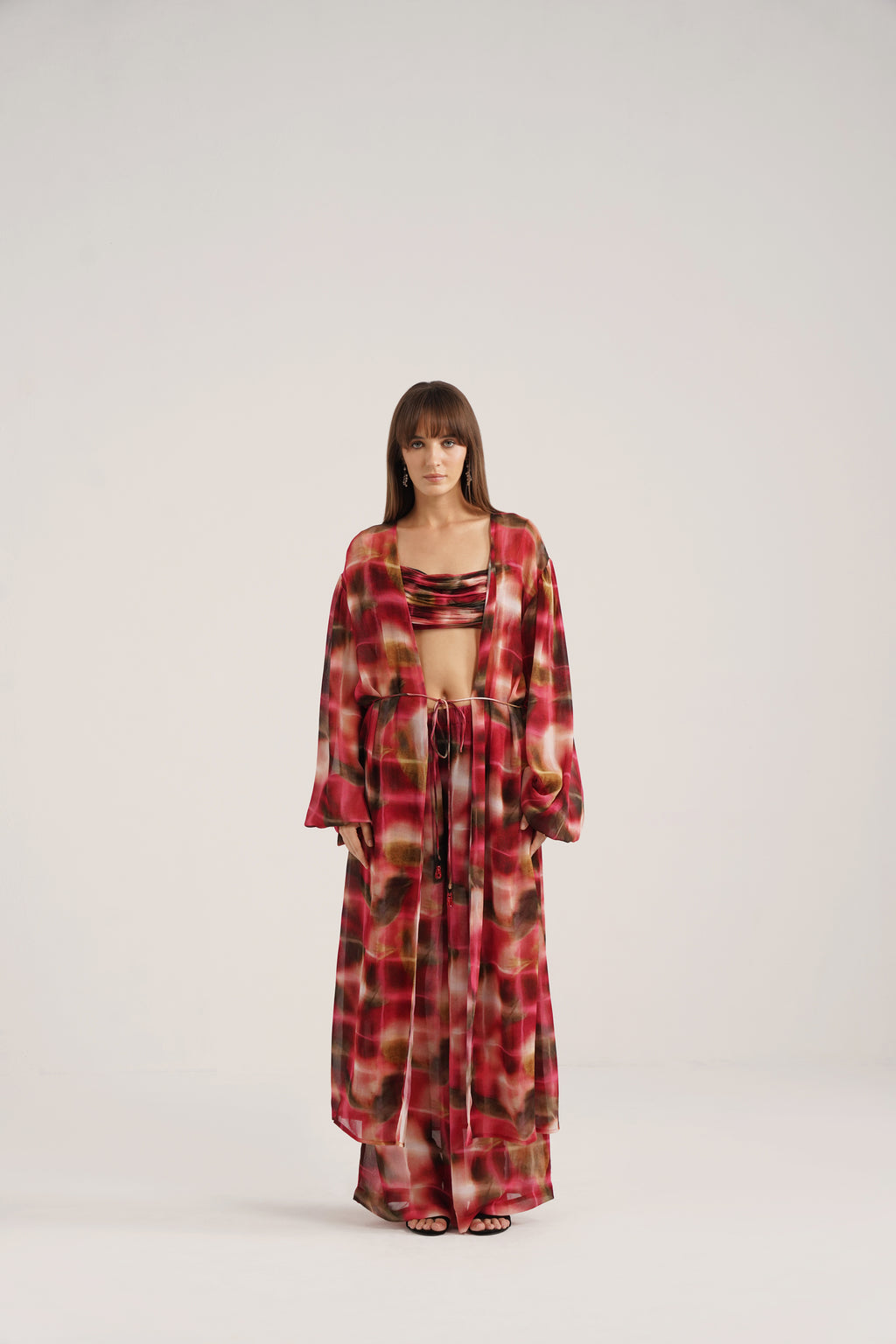 Hannah Lucid Printed Georgette Cowl Top