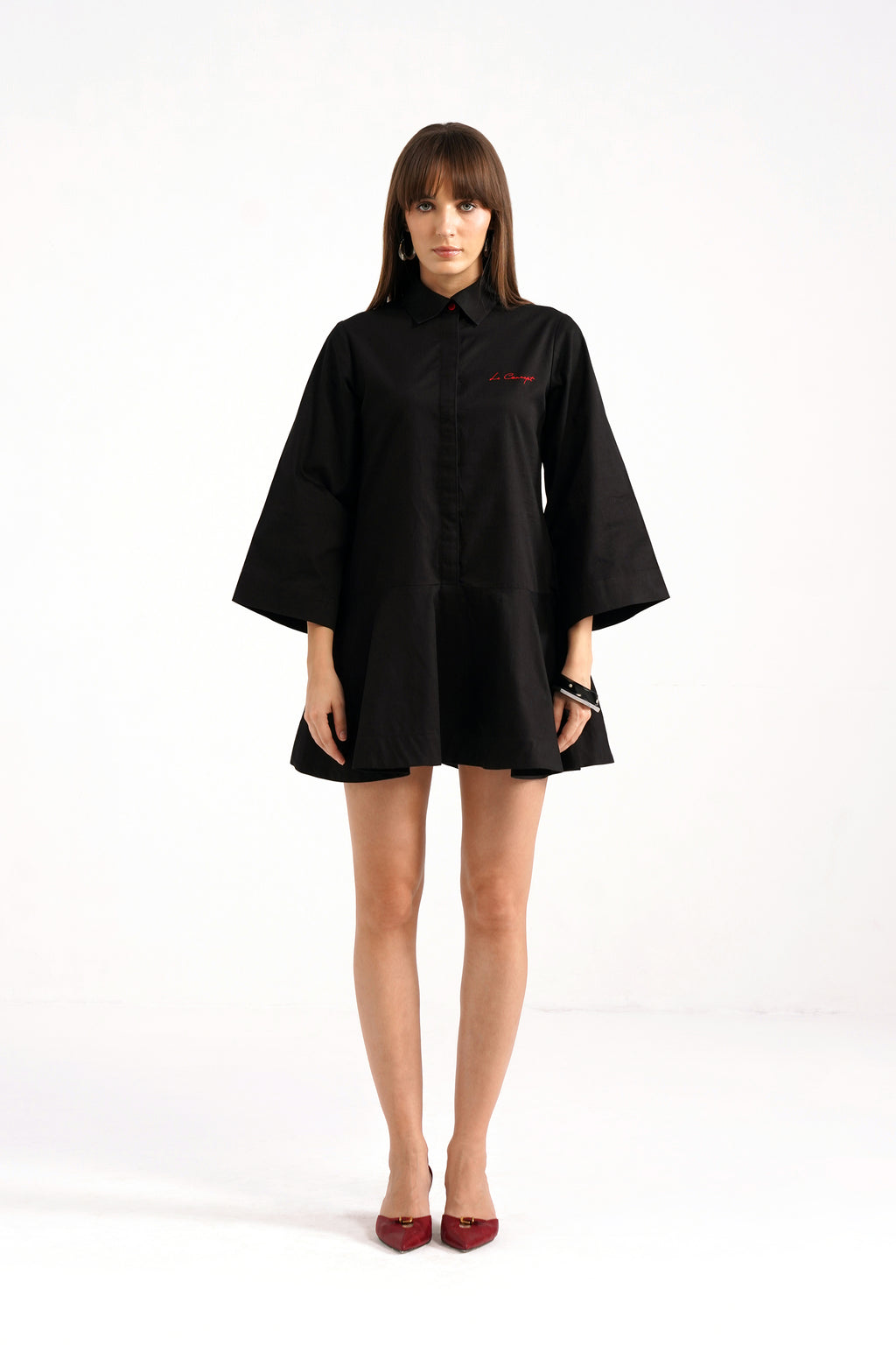 Melanie Peplum Mini Dress