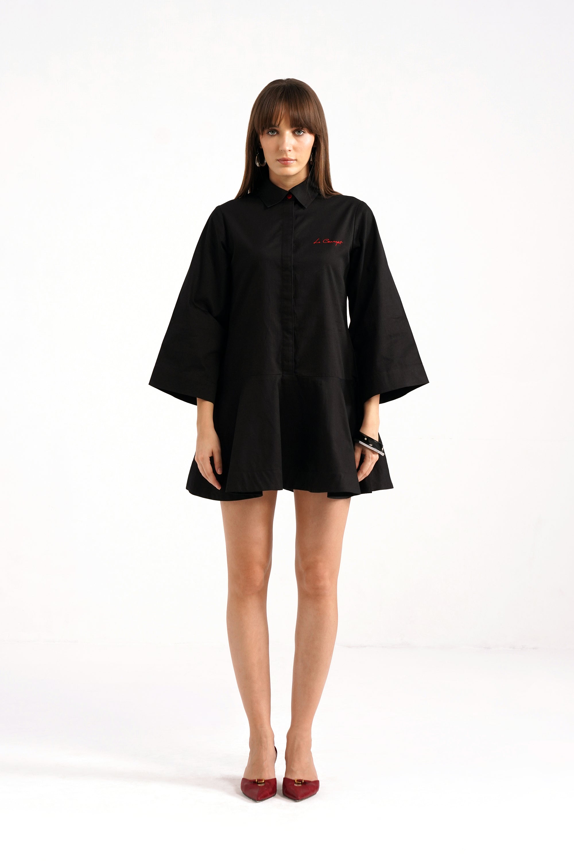 Melanie Peplum Mini Dress