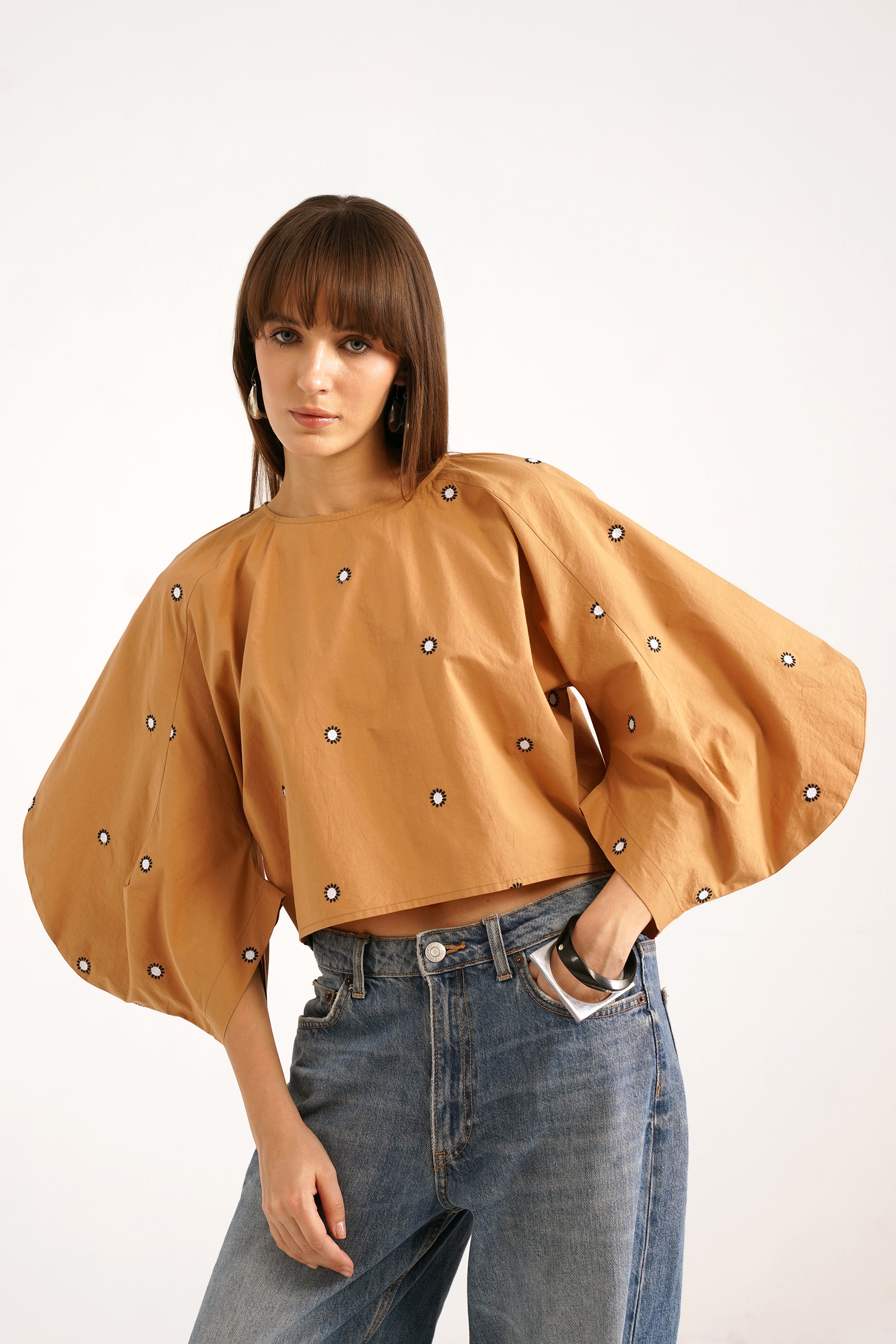 Fantine Balloon Sleeve Top