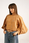 Fantine Balloon Sleeve Top