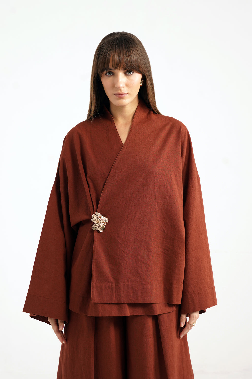 Leonie Linen Wrap Shirt