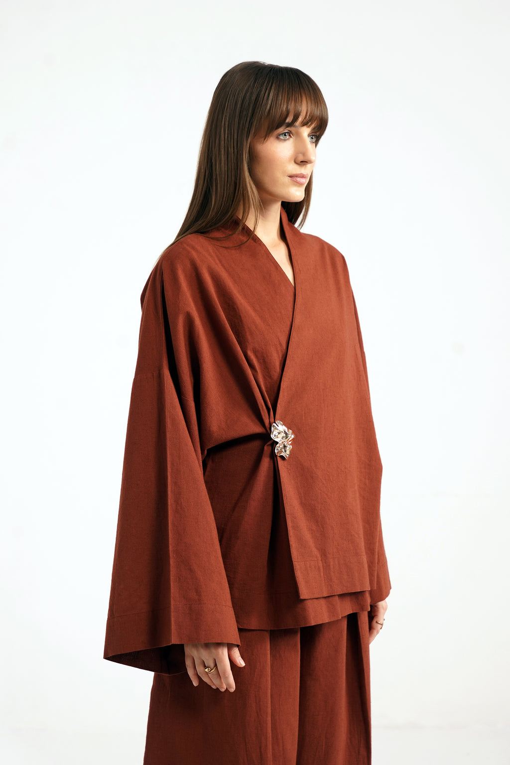 Leonie Linen Wrap Shirt