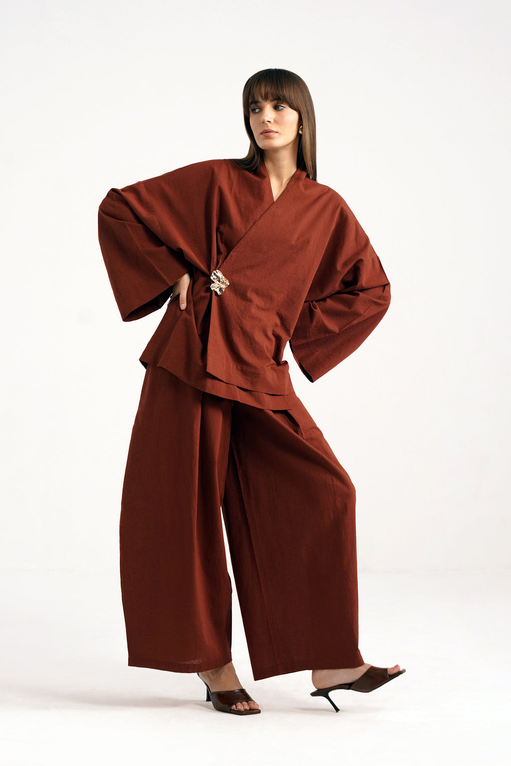 Leonie Linen Wrap Shirt