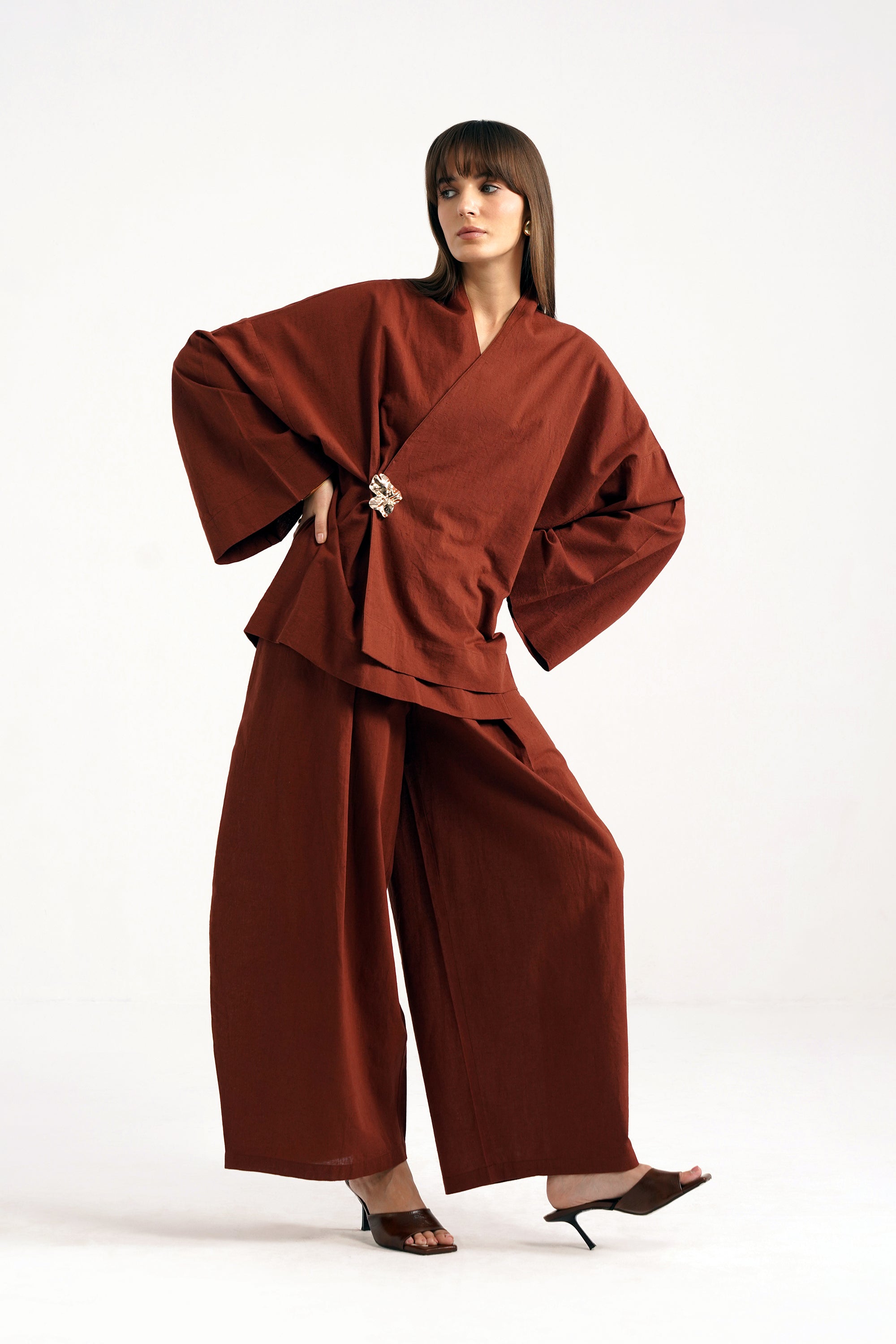 Leonie Linen Wrap Shirt