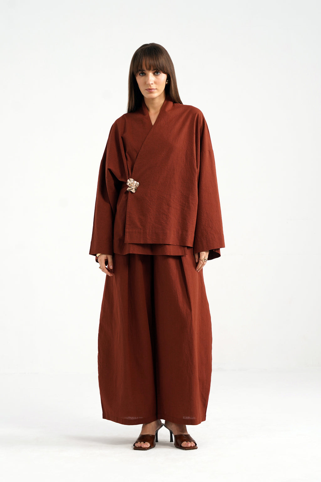 Leonie Linen Wrap Shirt