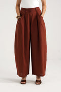 Odette Cinnamon Linen Balloon Pants