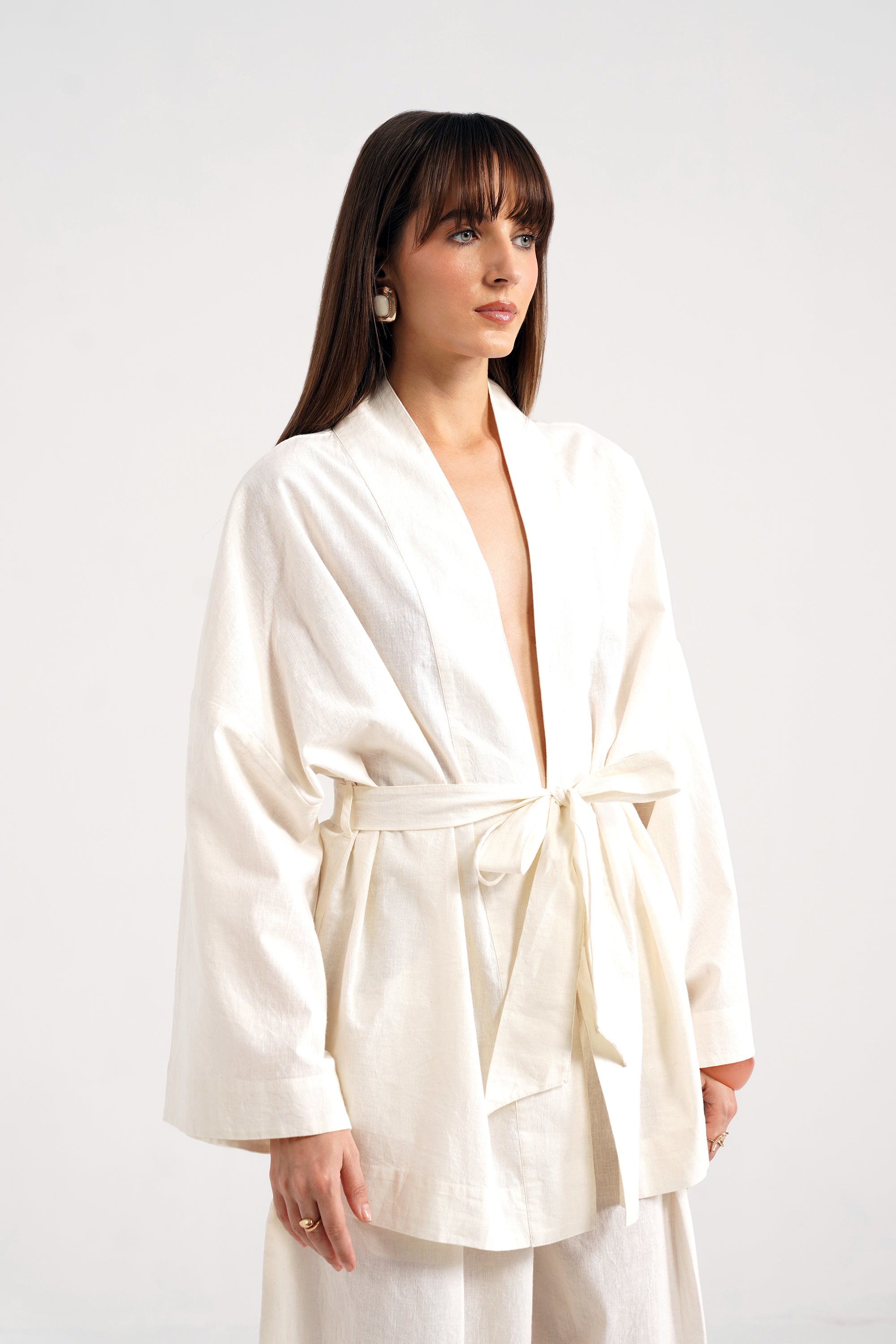 Francoise Linen Wrap Shirt
