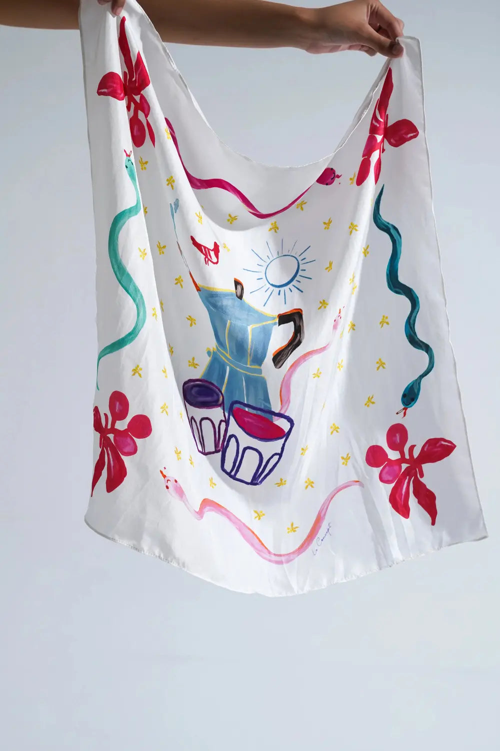 Foulard en soie du sud de la France