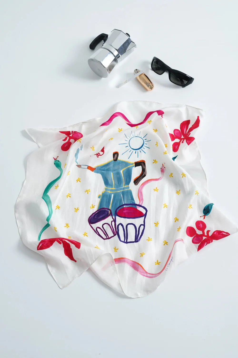 South of France Silk Scarf