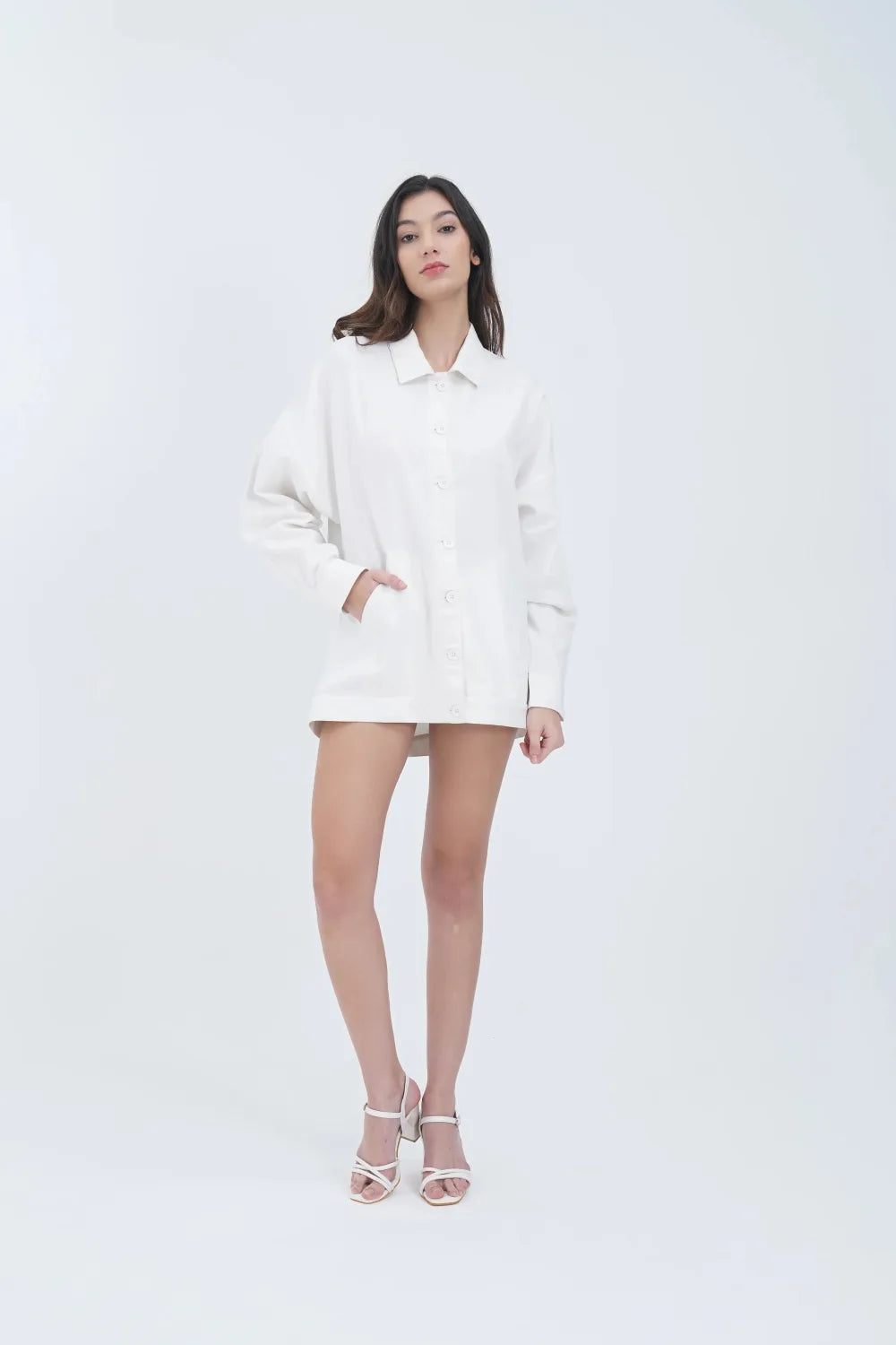 Veste brodée en coton Côte d'Azur