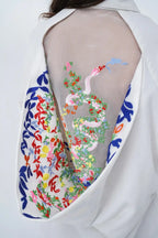 Veste brodée en coton Côte d'Azur