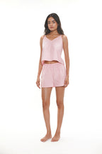 Strappy Pink Cotton Nightsuit