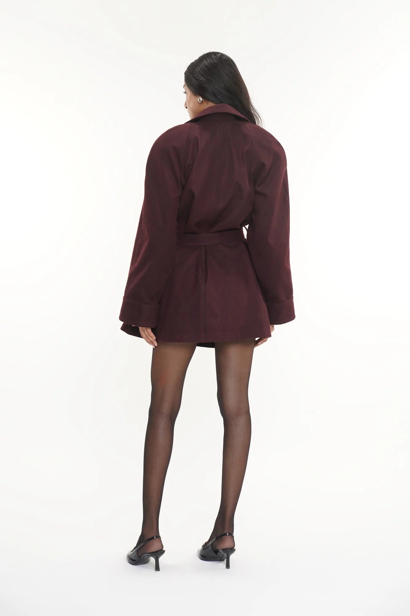 FIG BURGUNDY WOOL JACKET