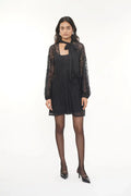 Lucy Black Poly Lace Dress