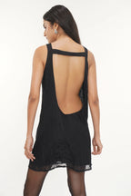 Spense Black Lace Dress