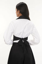 Bodi Black Cotton Knotted Top