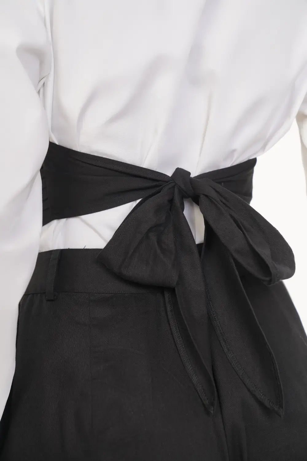 Bodi Black Cotton Knotted Top