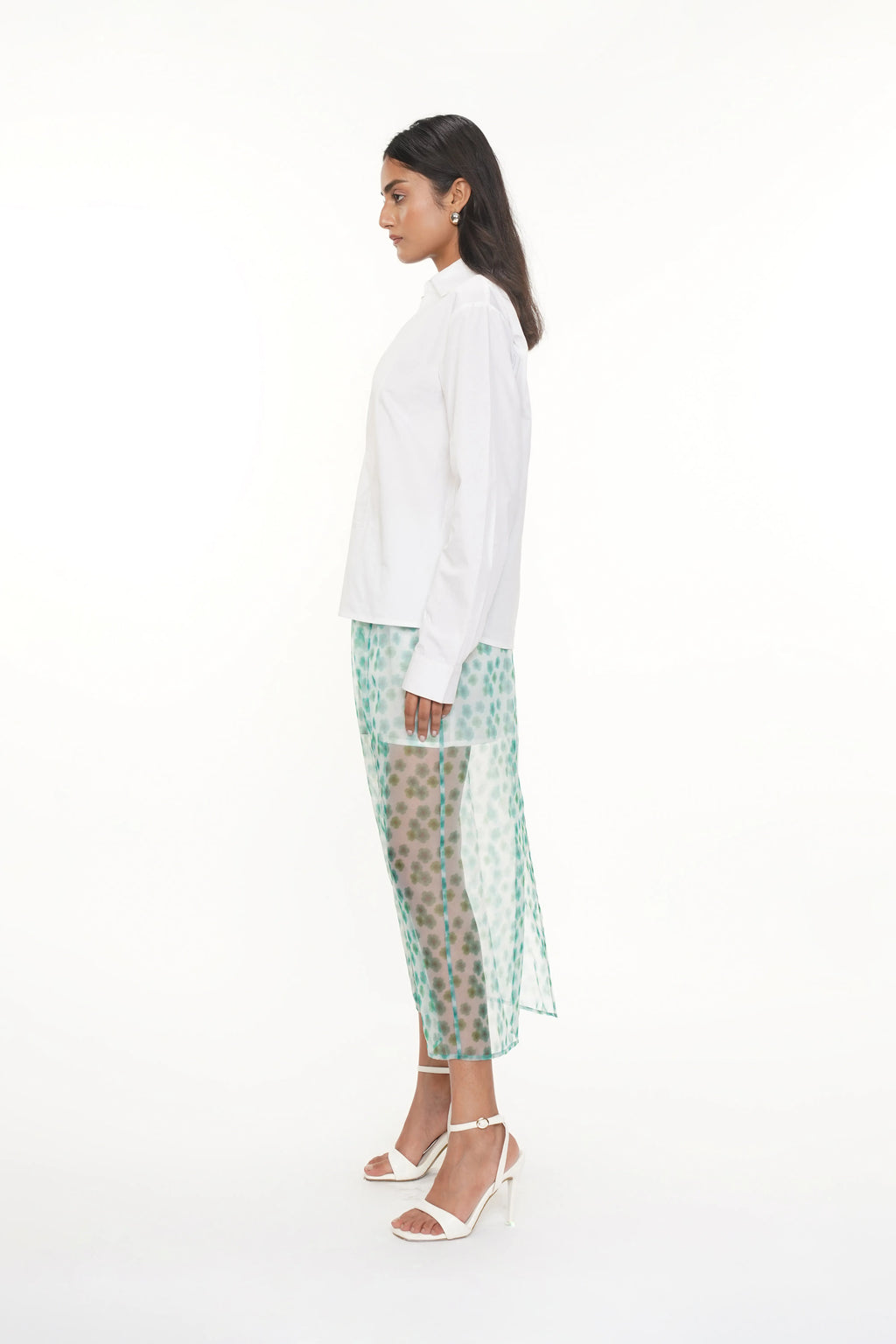 Aly White Cotton Shirt