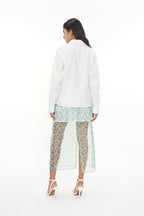 Orga Printed Organza Skirt