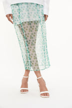 Orga Printed Organza Skirt