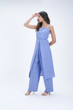 Bleue Linen Tunic