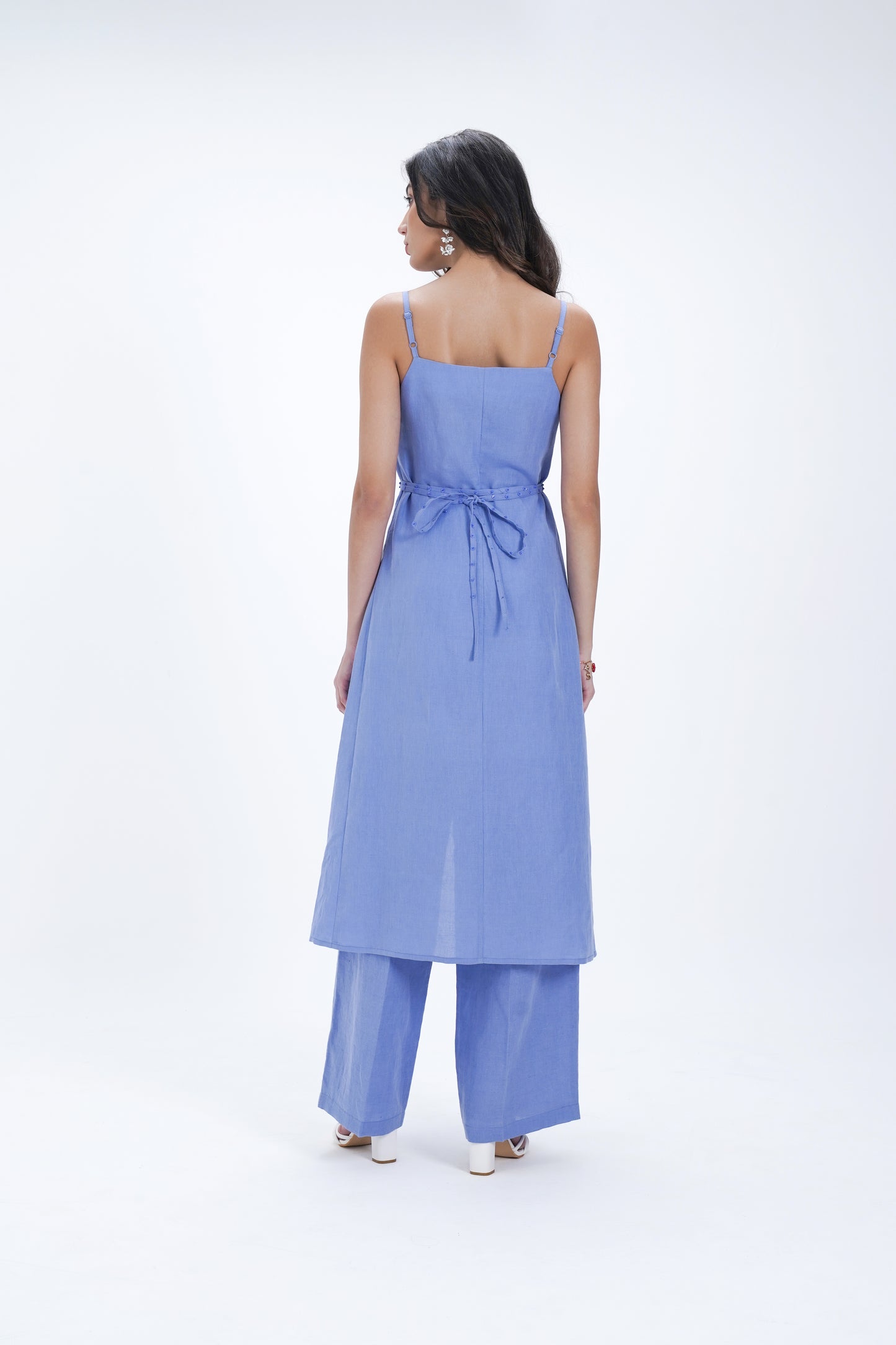 Bleue Linen Tunic