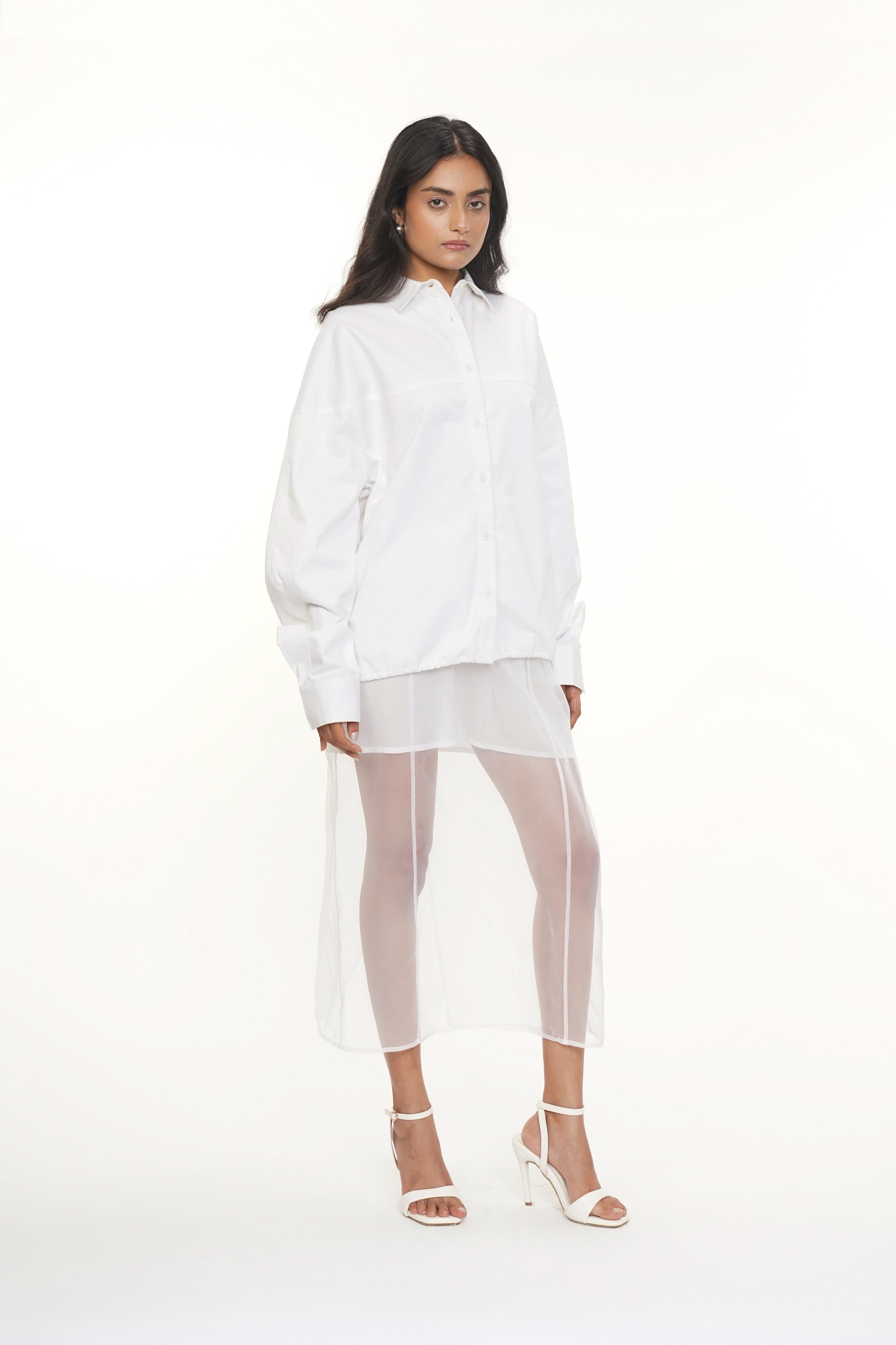Orga White Organza Skirt