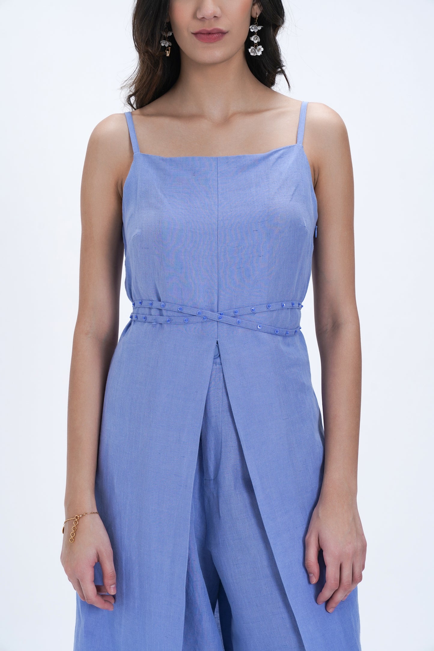 Bleue Linen Tunic