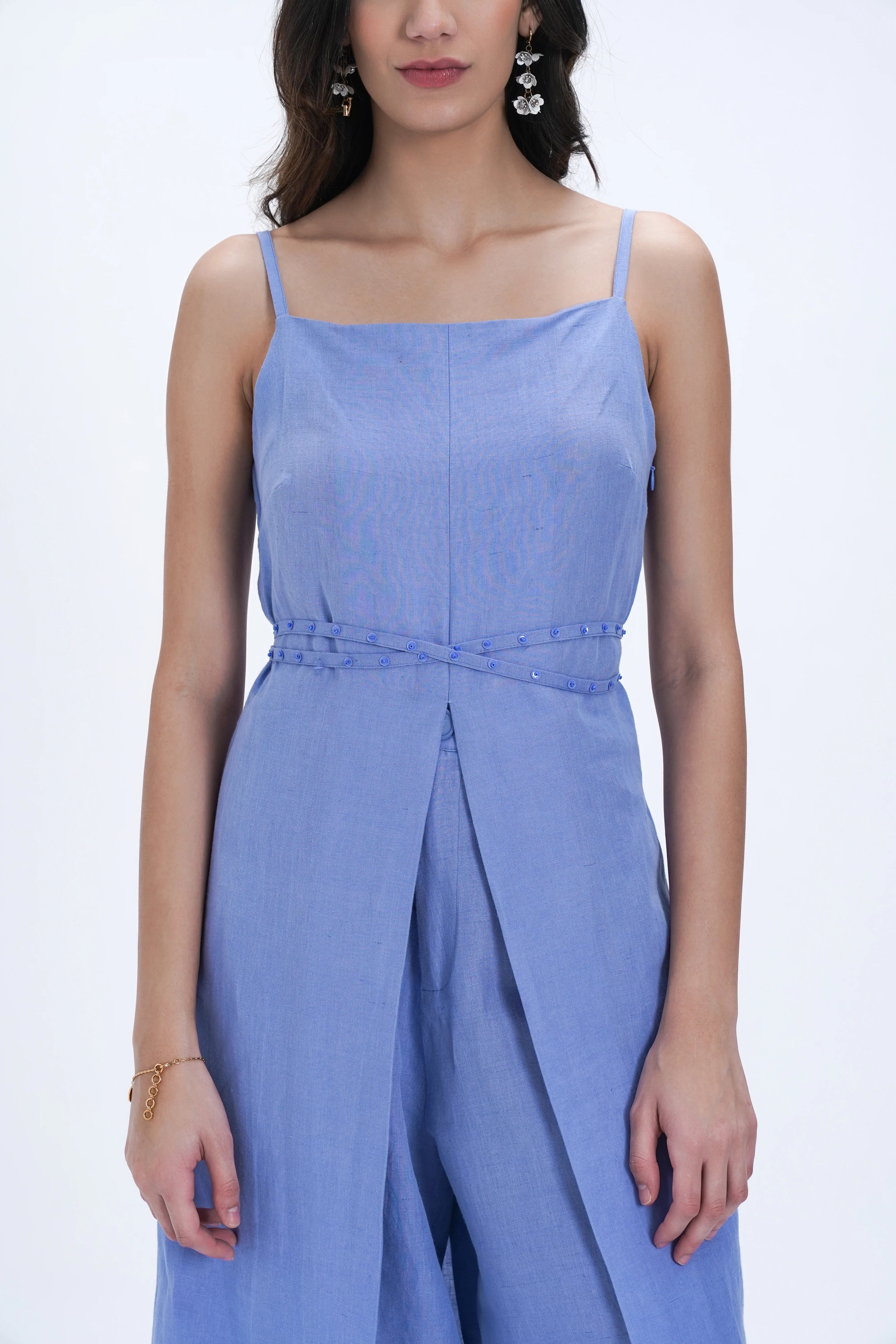 Bleue Linen Tunic
