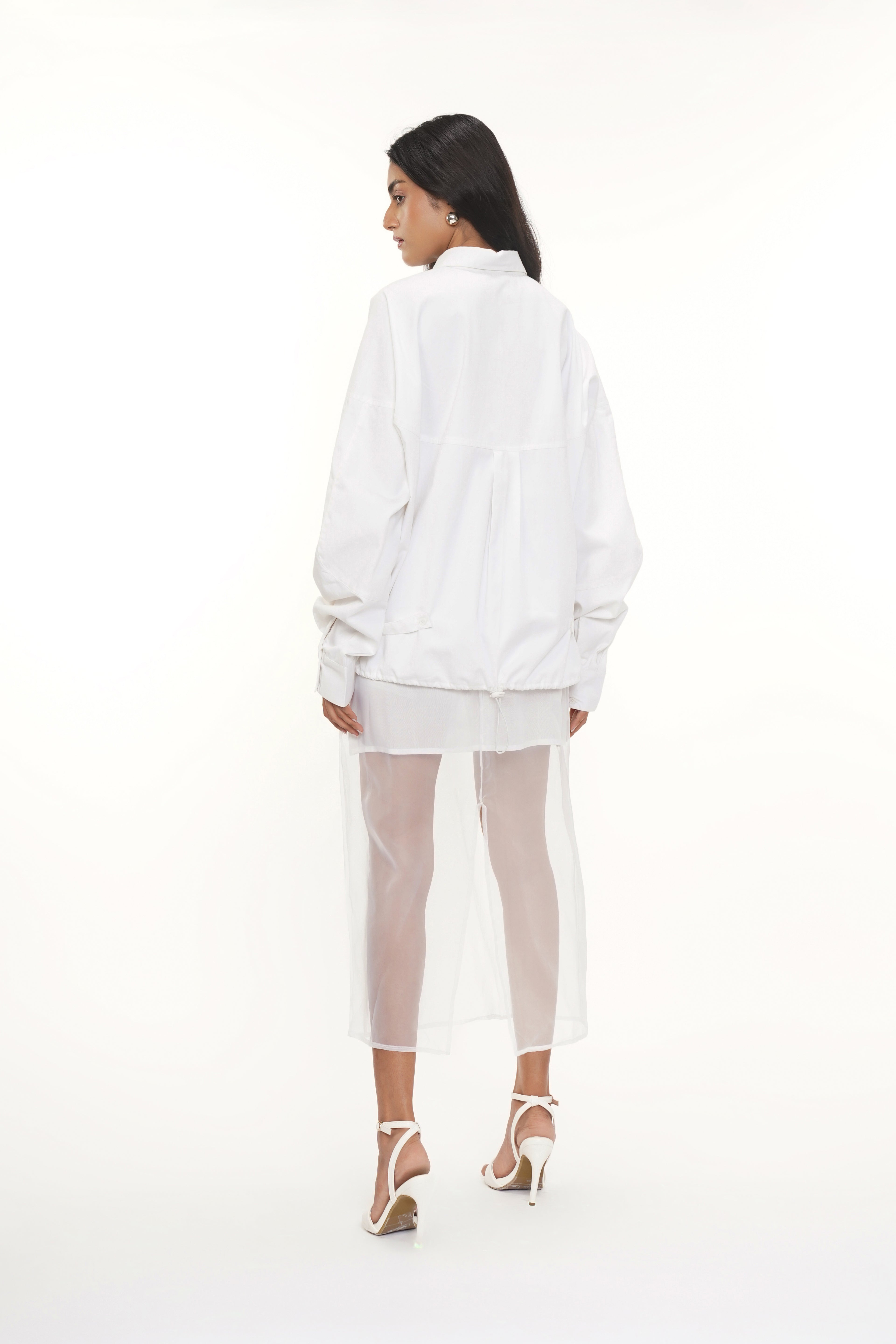 Orga White Organza Skirt