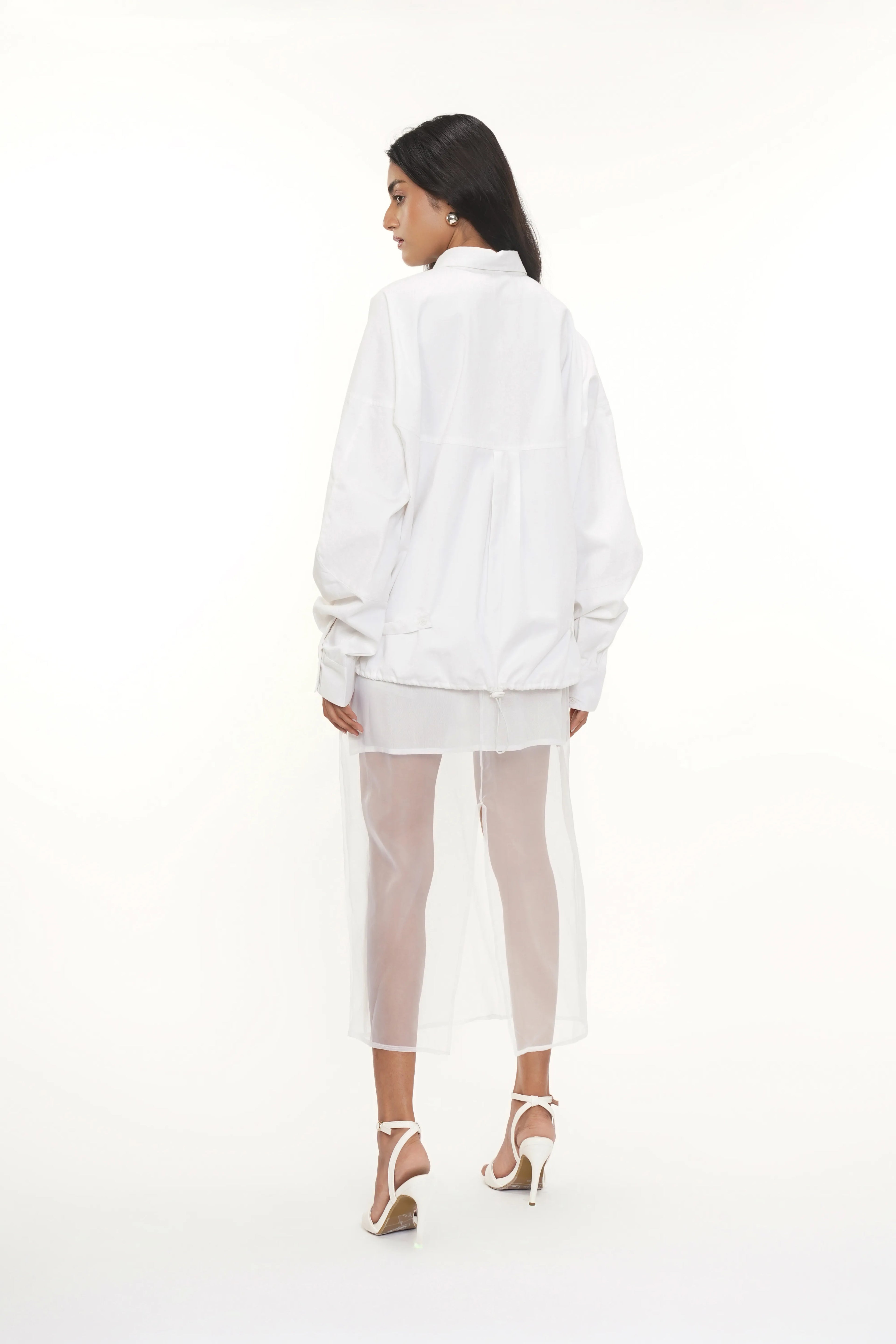 Orga White Organza Skirt