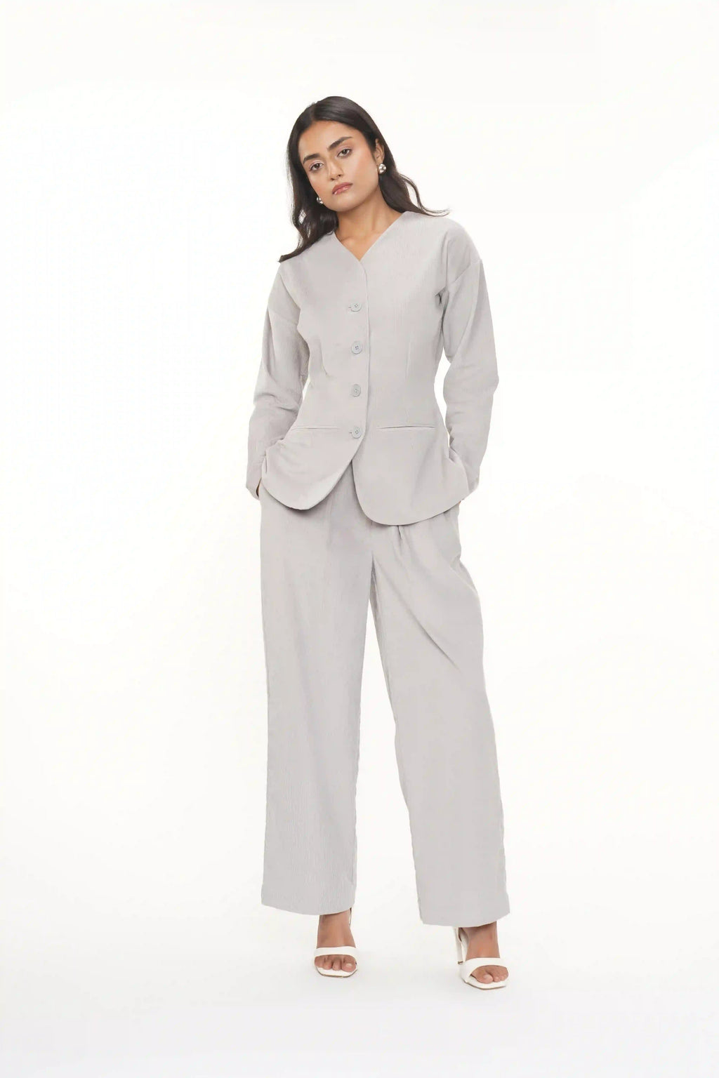 MONA L.GREY CORDOURY JACKET