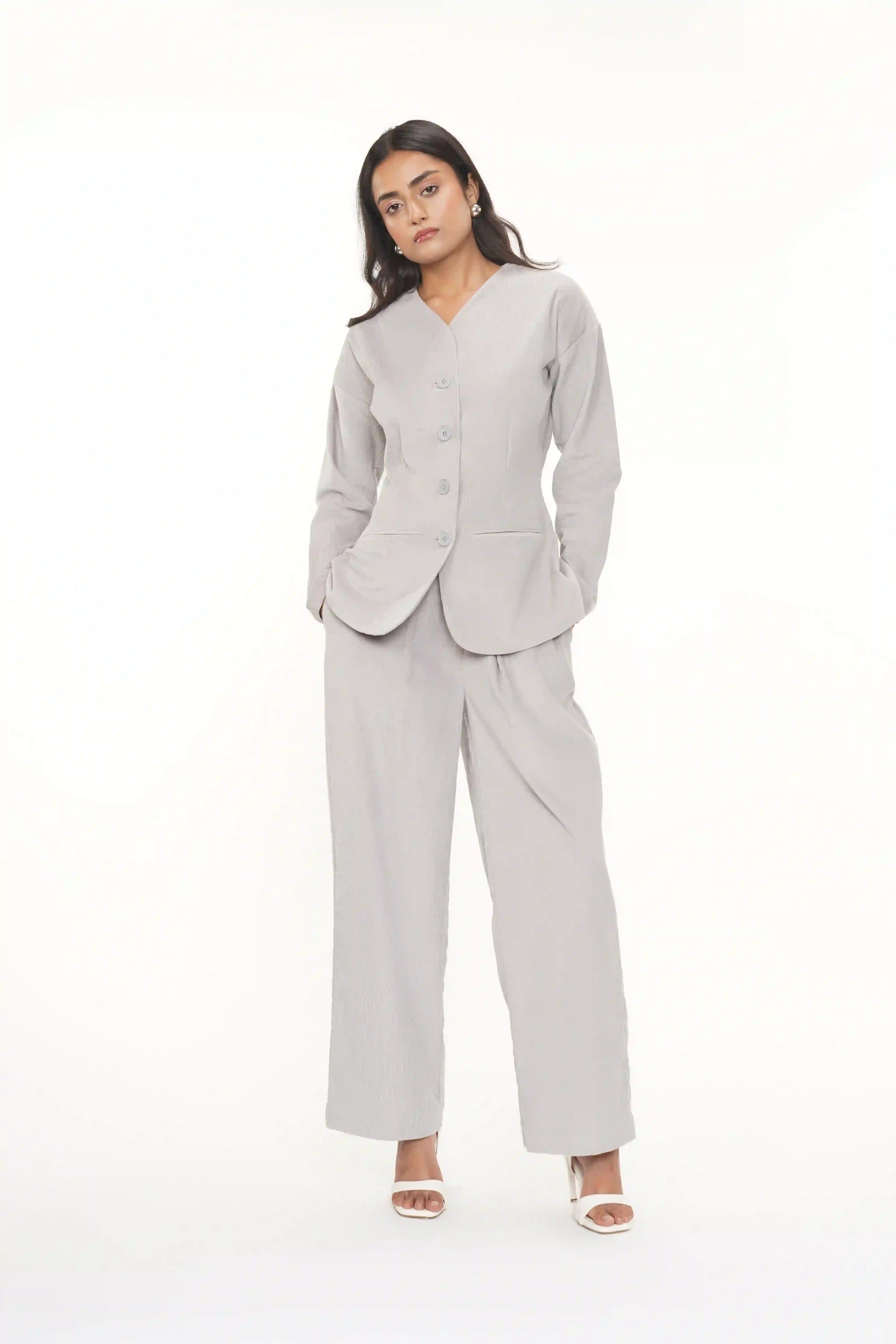 MONA L.GREY CORDOURY JACKET