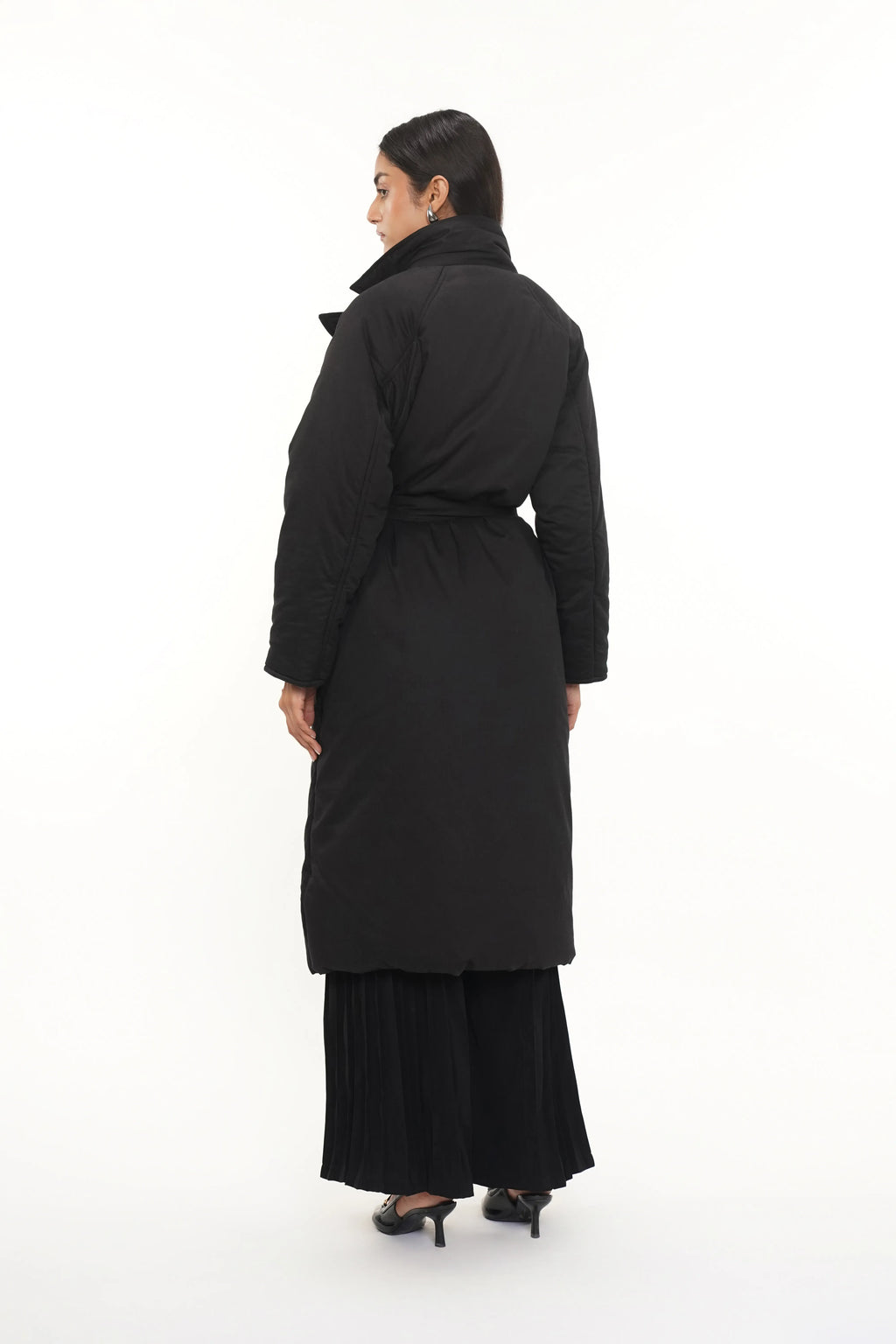 Ciaga Black Cotton Puffer Jacket