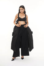 CIAGA BLACK COTTON PUFFER JACKET