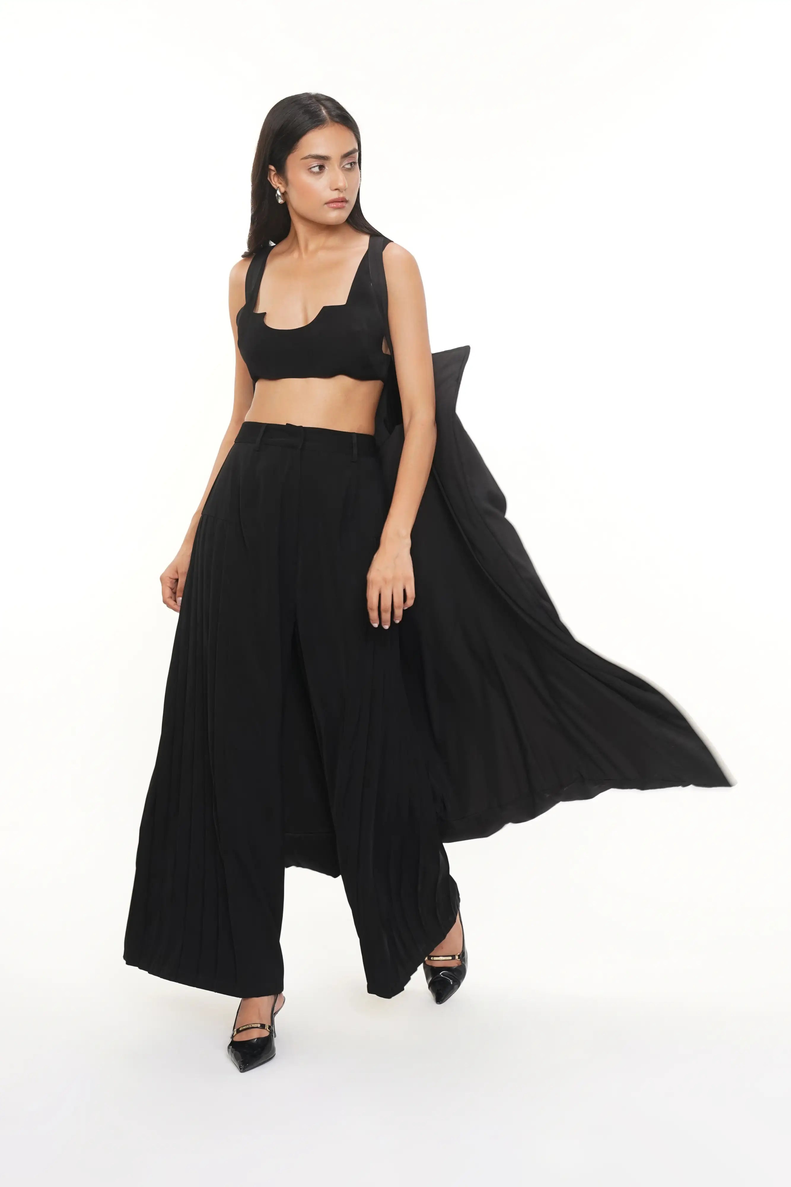 CIAGA BLACK COTTON PUFFER JACKET