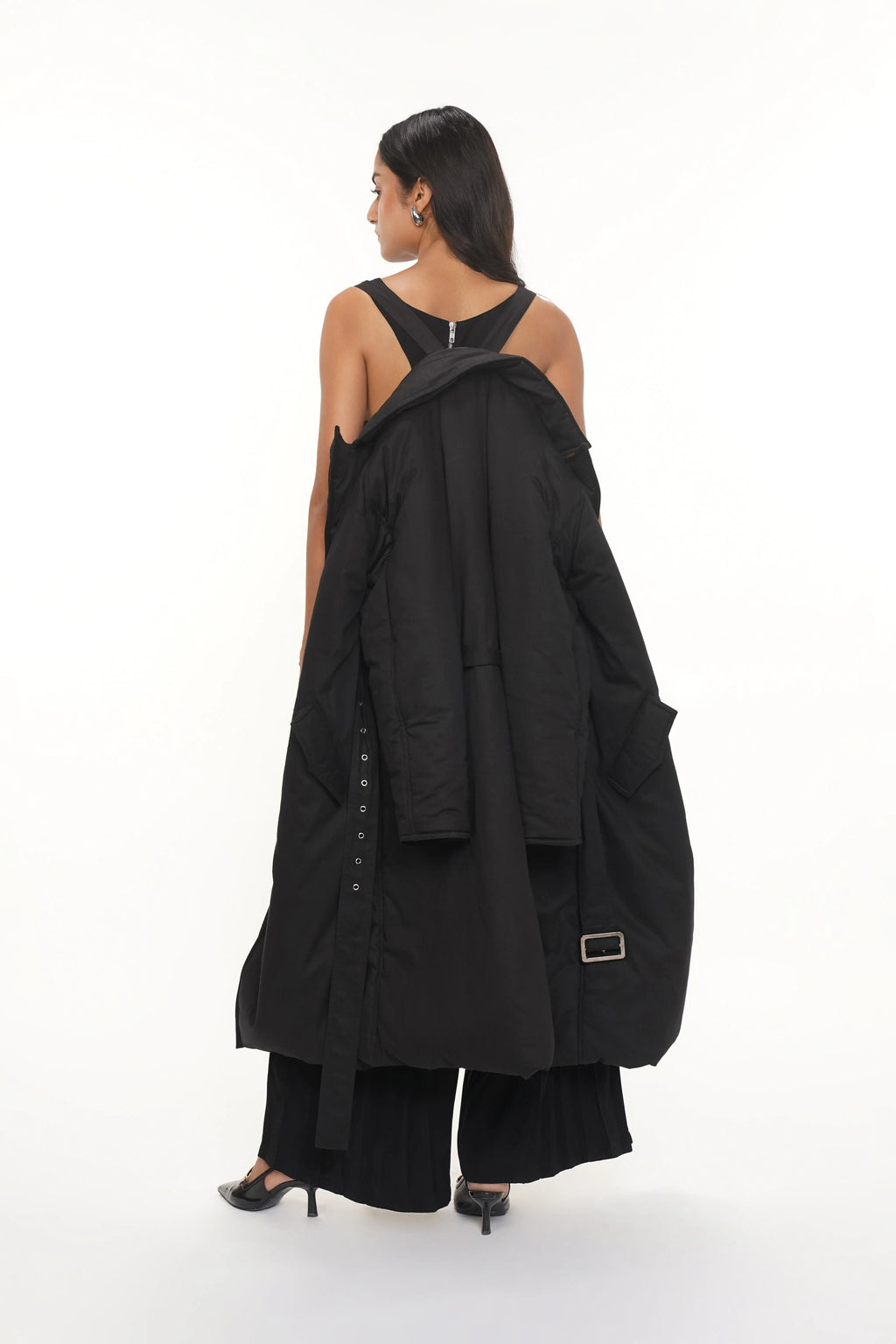 Ciaga Black Cotton Puffer Jacket