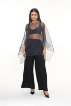 Laco Printed Organza Kaftan