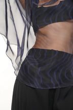 Laco Printed Organza Kaftan