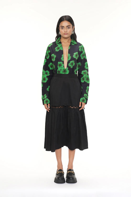 Aly Printed Cotton Shirt