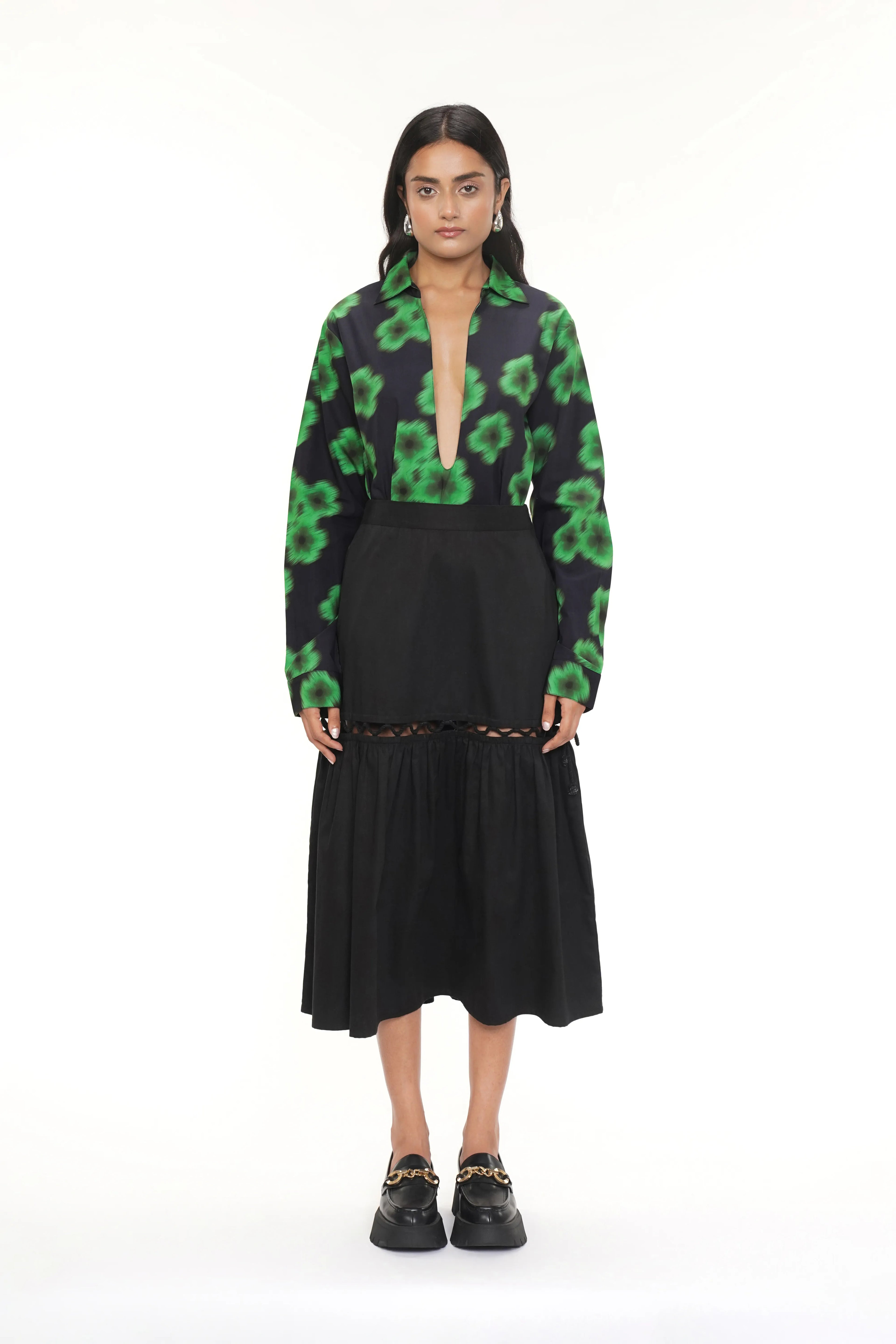 Aly Printed Cotton Shirt