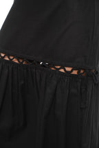 Aria Black Cotton Skirt