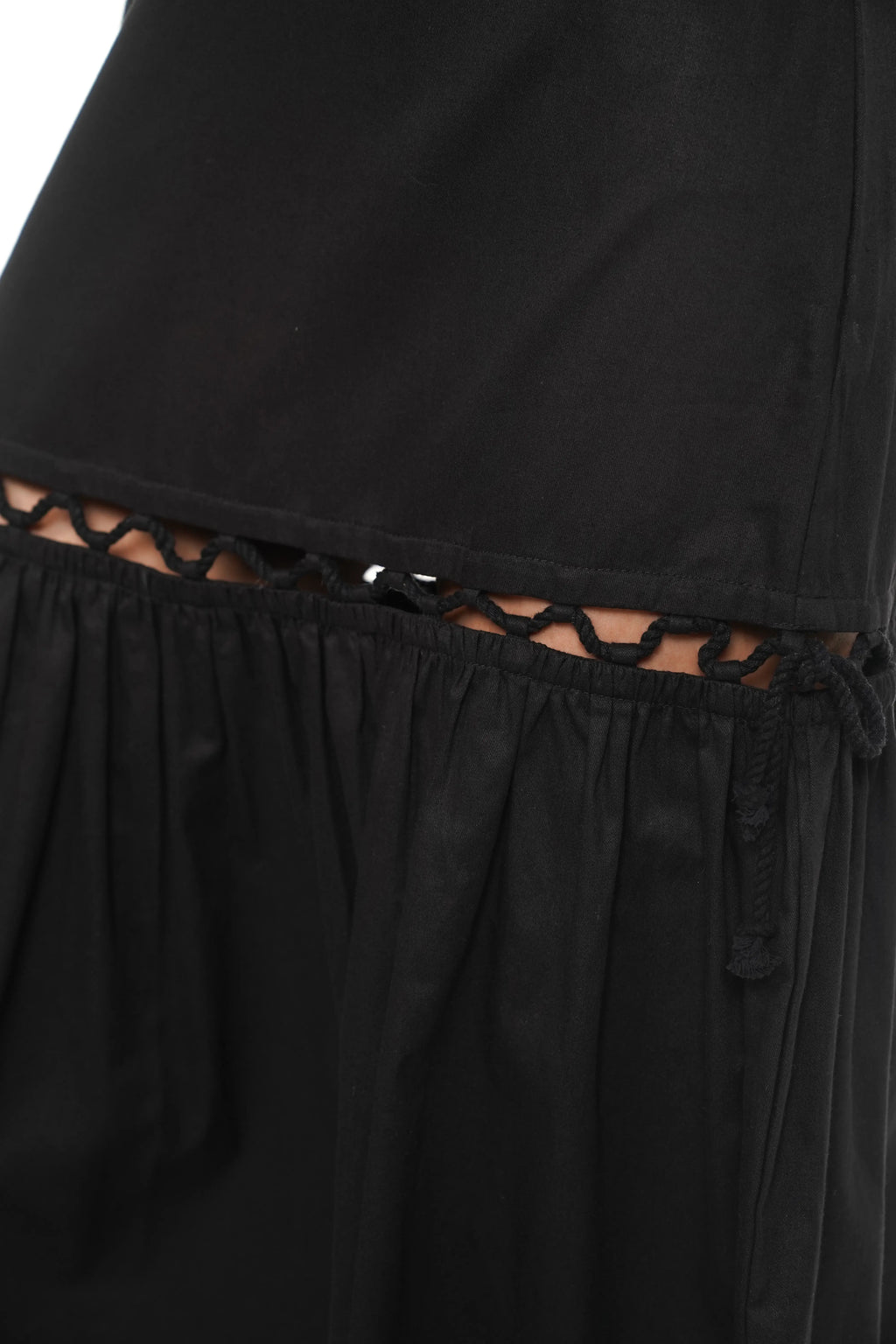 Jupe en coton noir Aria