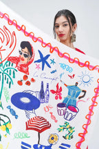 Foulard en soie de la Côte d'Azur