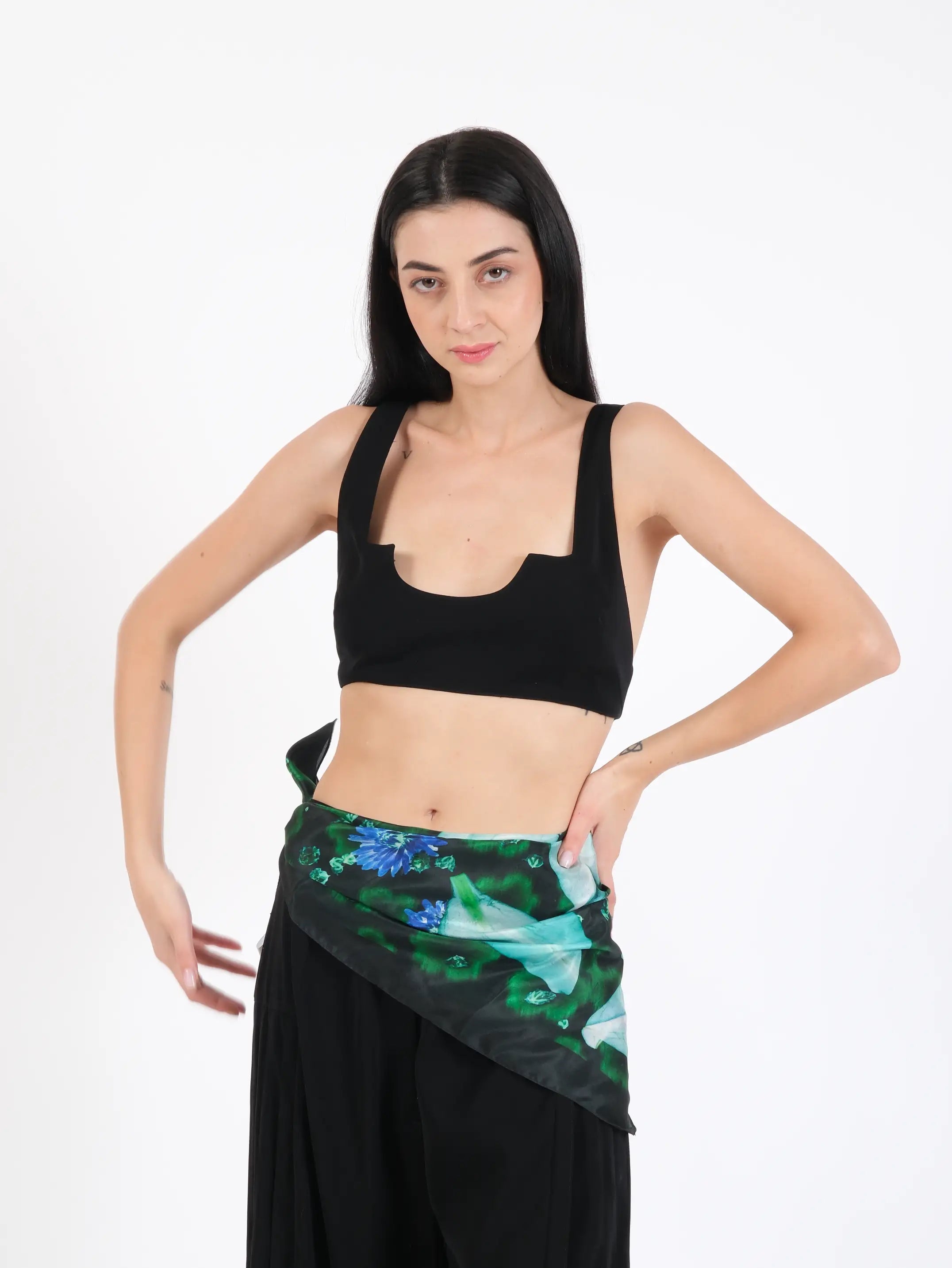 Trompe L’œil Flower Bandana