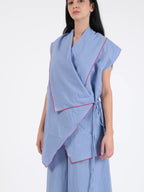 French Wrap Linen Co-Ord Set